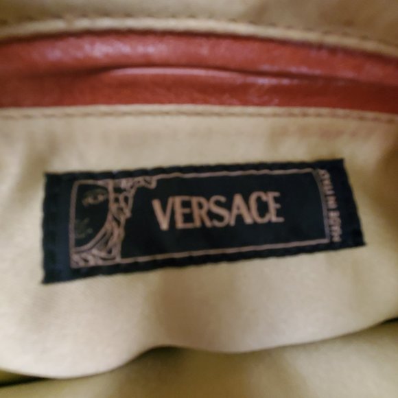 Versace Limited Production Yellow Bag Purse, Silk inner pouch - Picture 14 of 16